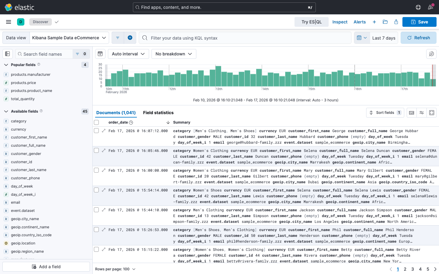 Discover -- Übersicht